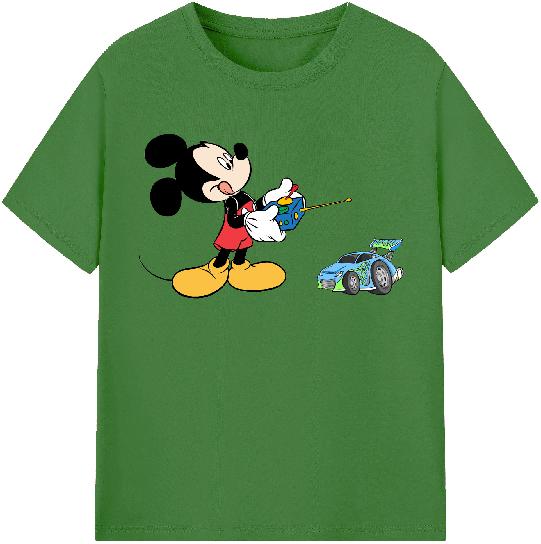 （画像用） ミッキーマウス Mickey Mouse レディースカジュアルプリントTシャツ（綿100％）